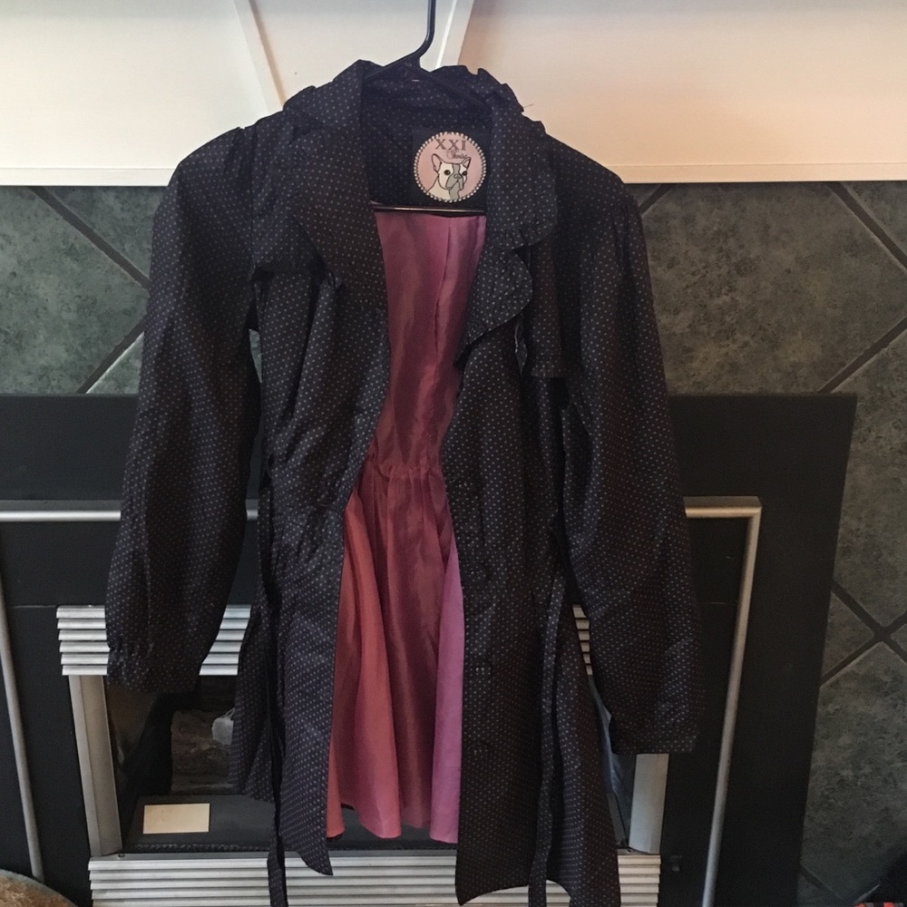 Forever 21 Twist polka dot jacket